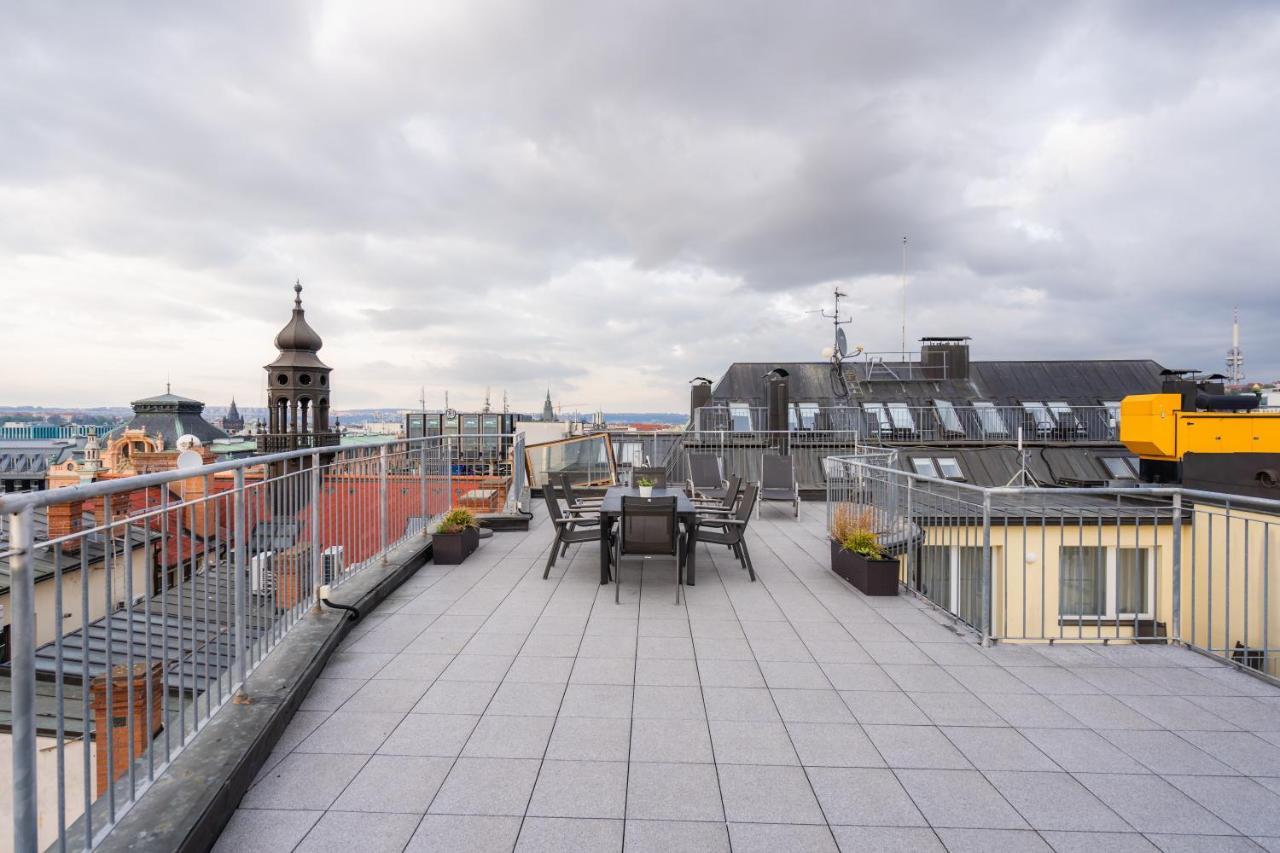 Ea Aparthotel Melantrich Prag Exteriör bild
