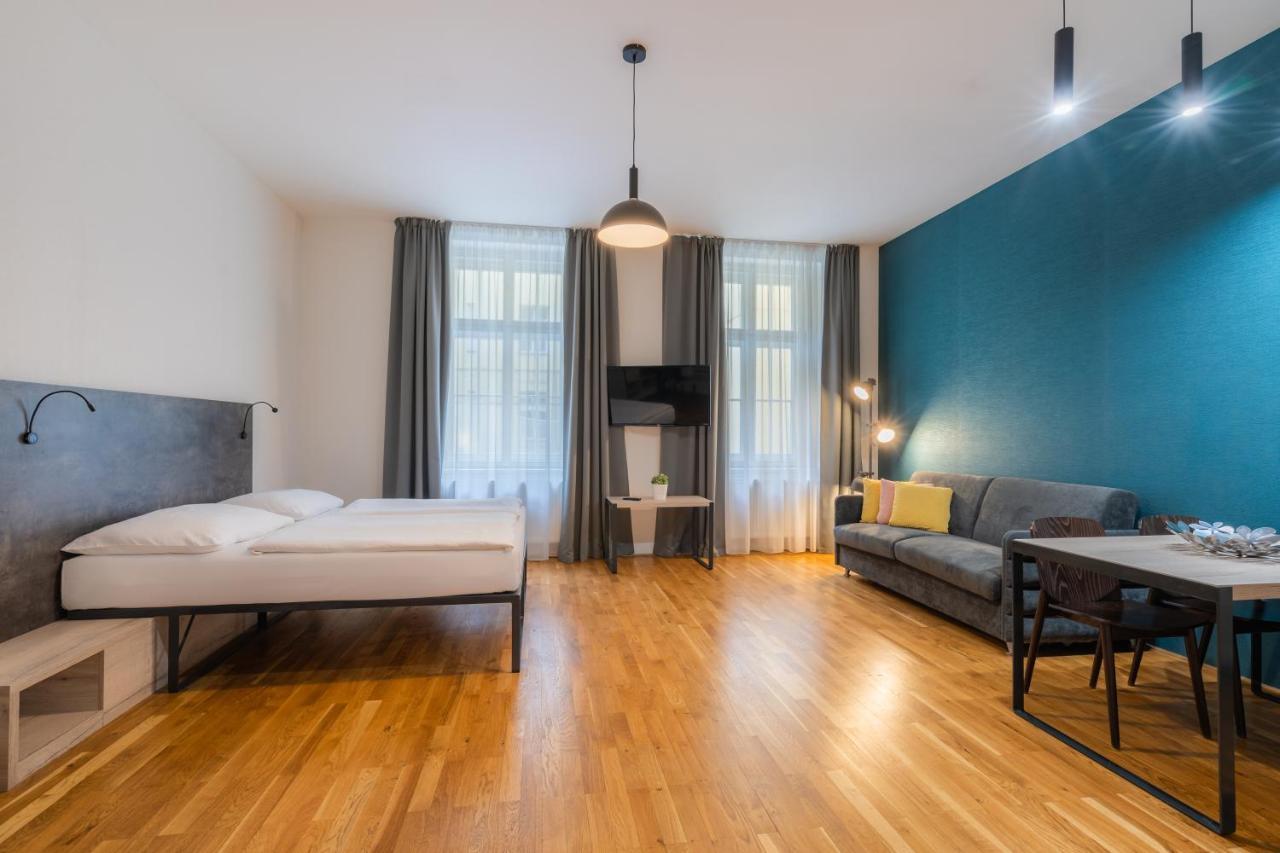 Ea Aparthotel Melantrich Prag Exteriör bild