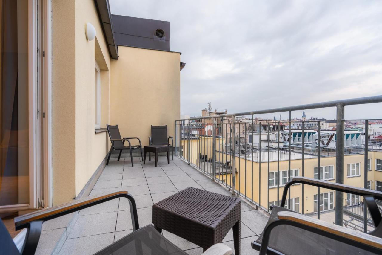 Ea Aparthotel Melantrich Prag Exteriör bild